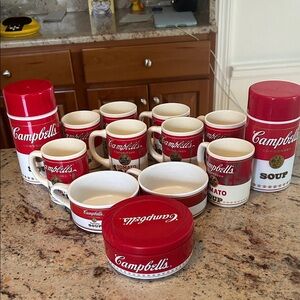 Campbell’s Soup Set of 8 Collectors items